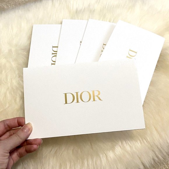 Dior Receipt White Holder Envelope x 5 - Picture 1 of 3